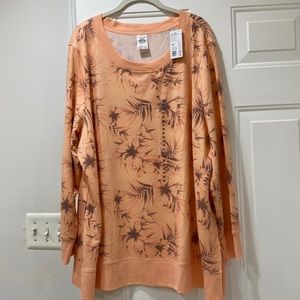 NWT.  Jockey, women’s size 3X, light-weight sweatshirt.